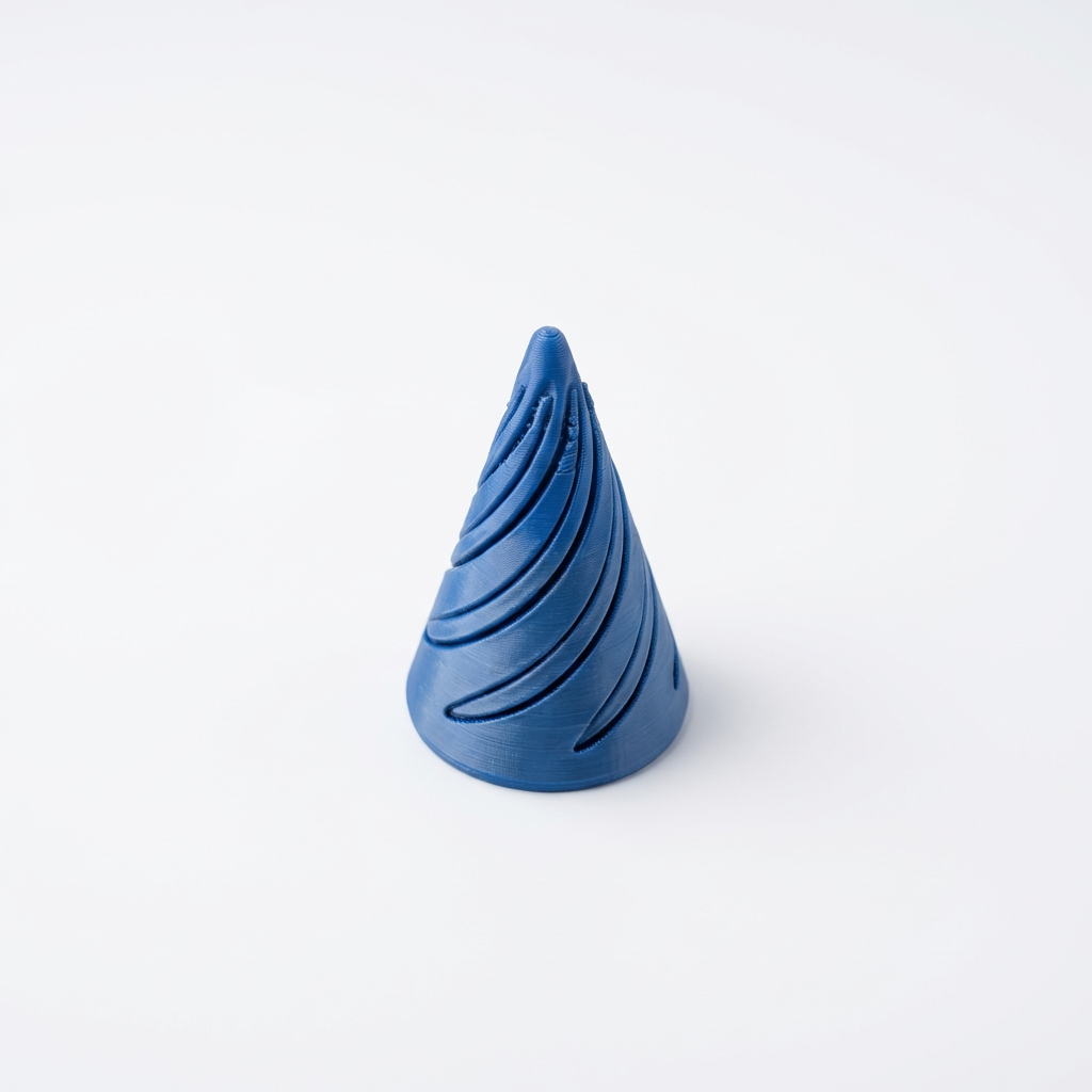 Fidget rotatif 3D Bleu et Argent Silk